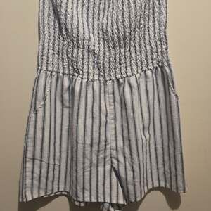 Perfect Clarity Stripe Romper –